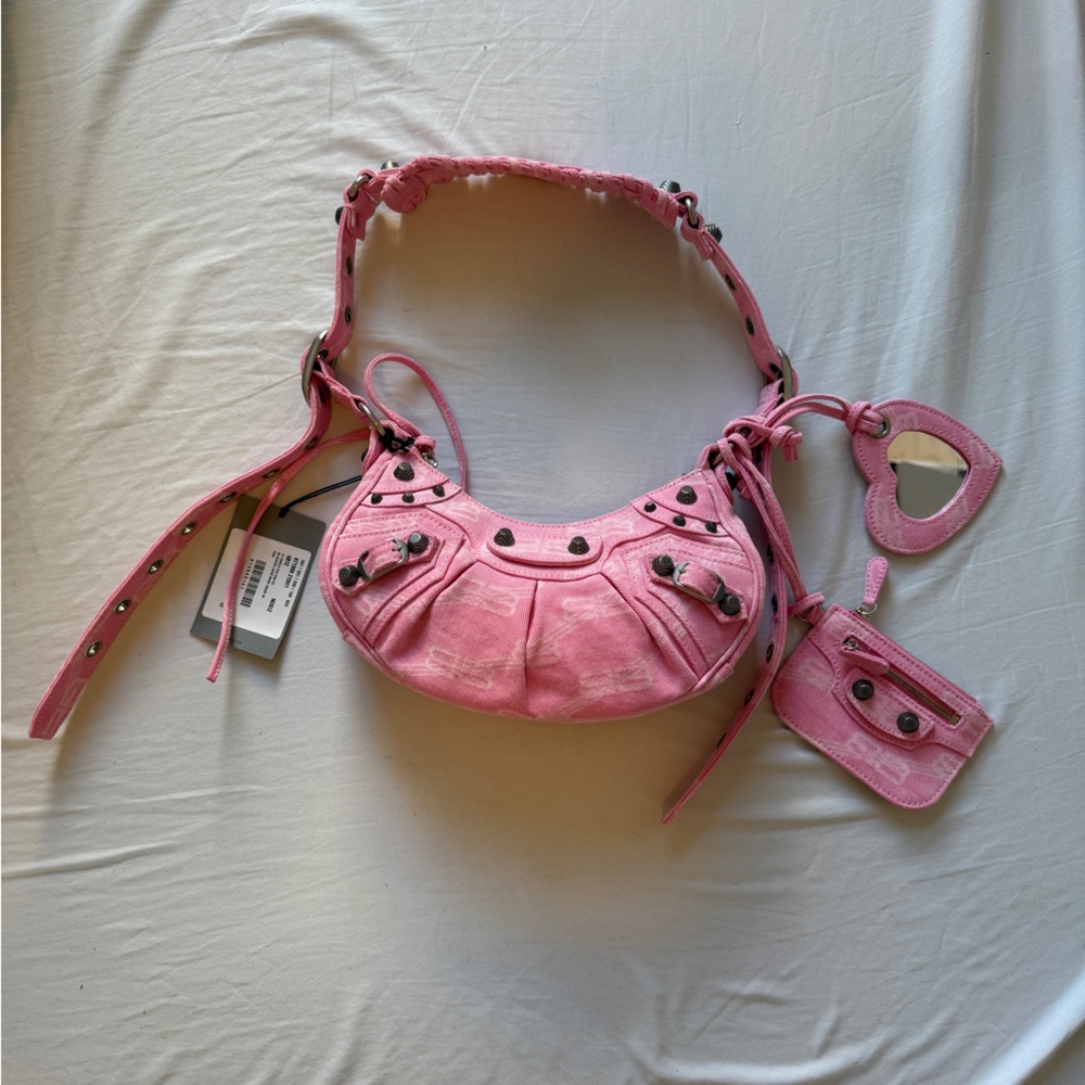 Balenciaga Le Cagole xs extra small shoulder bag crossbody in pink